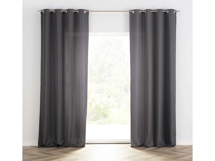 Zasłona BASIC na kółkach 140x280cm stalowy 1 szt., 140 cm x 280 cm Kategoria Zasłony Poliester 140x280 cm Kolor Szary