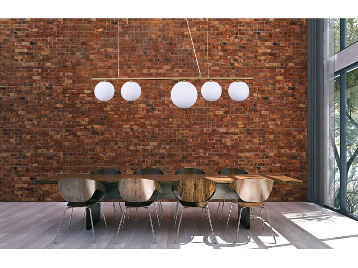 NOWOCZESNA LAMPA WISZĄCA MOSIĘŻNA BARISTICA W5 LUMINA DECO
