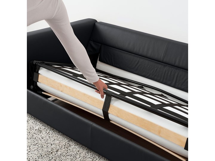 IKEA VIMLE Narożna sofa rozkł. 5o z szezl, Grann/Bomstad czarny, Wysokość łóżka: 53 cm Funkcje Z funkcją spania Kategoria Narożniki