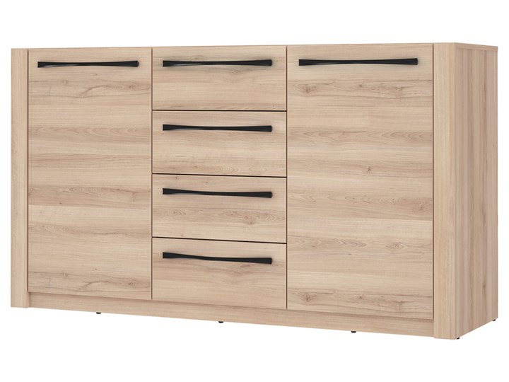 SELSEY Komoda MDXK 146 cm Comano śliwka Styl Nowoczesny Głębokość 43 cm Drewno Wysokość 82 cm Płyta MDF Pomieszczenie Garderoba