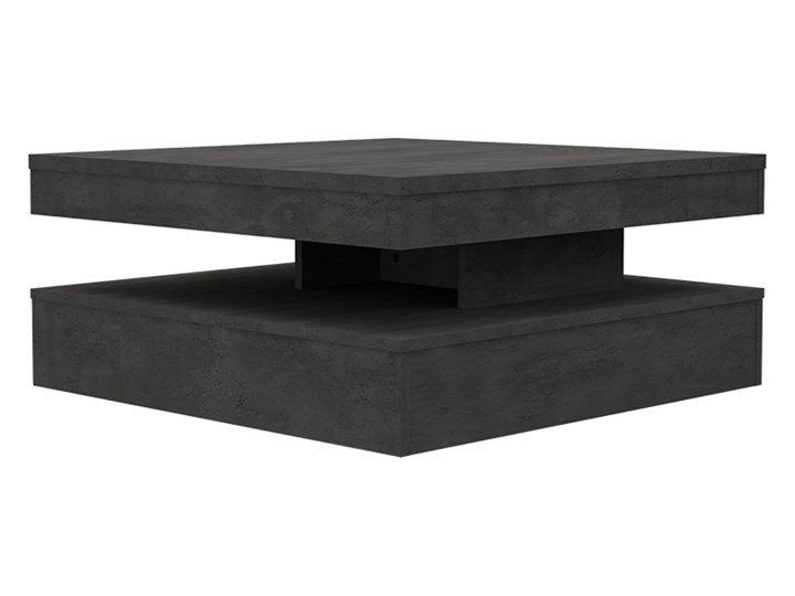 SELSEY Ława obrotowa CFTT 78x78 cm ciemnoszary beton Płyta meblowa Kształt blatu Kwadratowe