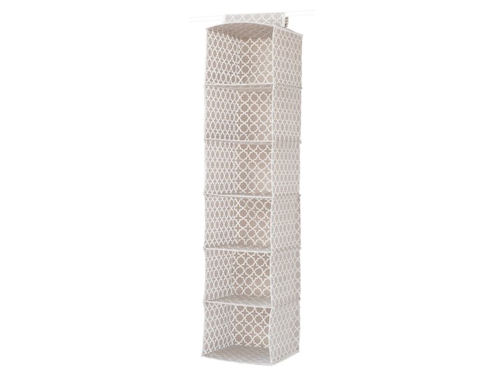 Beżowy tekstylny organizer wiszący z 6 przegródkami Compactor, szer. 30 cm Kategoria Organizery do szaf