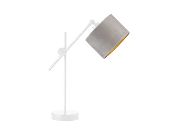 LAMPA NA STOLIK BIURKOWA SOLTE WELUR GOLDEN Lampa biurkowa Lampa z abażurem Stal Tkanina Wysokość 50 cm Kategoria Lampy stołowe Pomieszczenie Salon