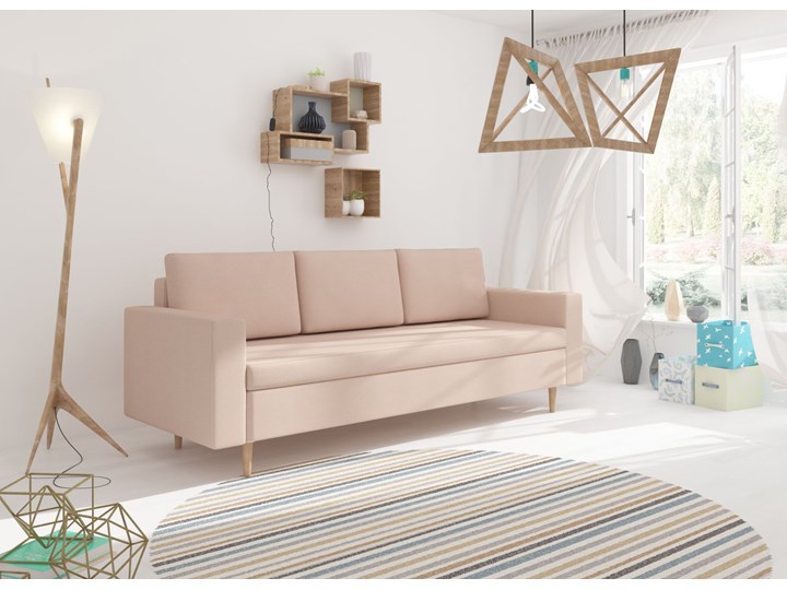 Skandynawska Sofa BEVER funkcja spania nogi