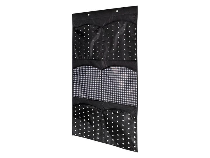 Materiałowy organizer do szafy z 6 przegródkami Compactor Pockets Kategoria Organizery do szaf Kolor Czarny