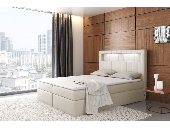 Łóżko kontynentalne 160x200 ASPEN / z pojemnikiem Tkanina Kategoria Łóżka do sypialni