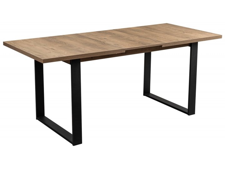 Duży Stół LOFT Rozkładany Metalowe Nogi 230/150x80 Płyta MDF Długość 150 cm Drewno Stal Szerokość 80 cm Płyta laminowana Długość 80 cm Tworzywo sztuczne Styl Industrialny