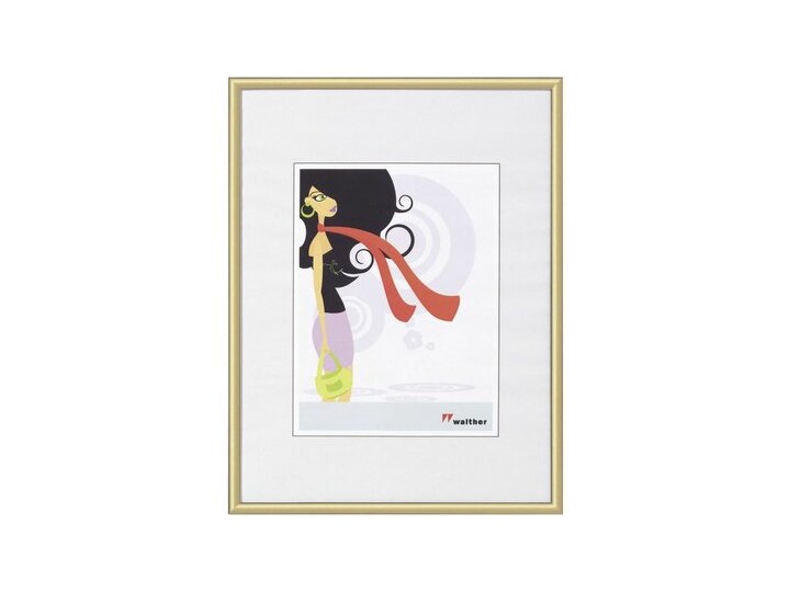Ramka WALTHER KV040G New Lifestyle 30x40 Złoty Tworzywo sztuczne Rozmiar zdjęcia 30x40 cm