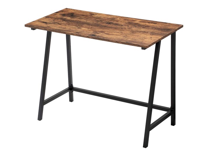 SELSEY Biurko komputerowe Ramizu 100x50 cm Drewno Płyta MDF Styl Rustykalny Stal Metal Szerokość 100 cm Kategoria Biurka