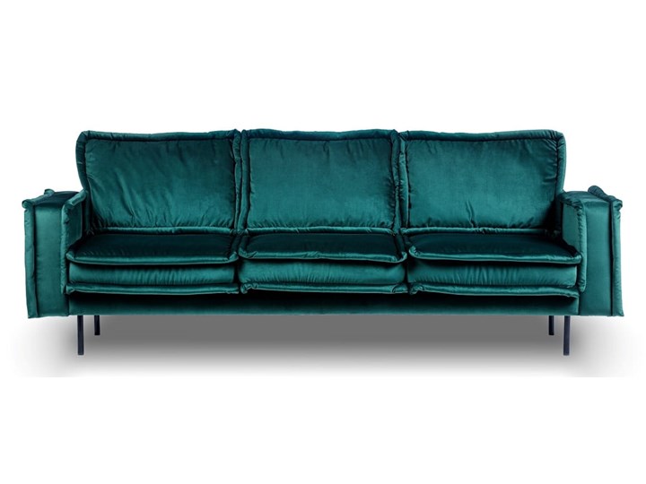Sofa Blomma 3-osobowa welurowa z funkcją relax (NAPOLI - welur łatwoczyszczący Zielony:napoli/ZIELONY 12) Stała konstrukcja Głębokość 97 cm Szerokość 230 cm Pomieszczenie Salon