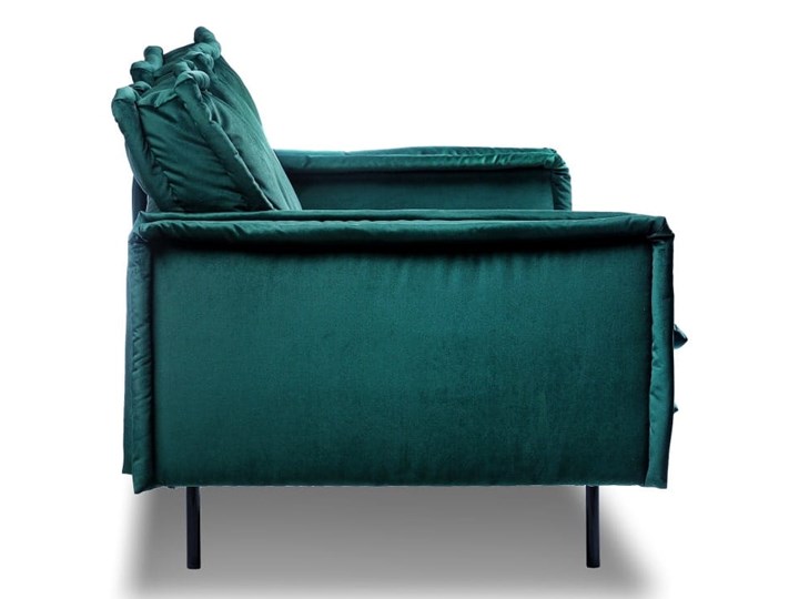 Sofa Blomma 3-osobowa welurowa z funkcją relax (NAPOLI - welur łatwoczyszczący Zielony:napoli/ZIELONY 12) Stała konstrukcja Nóżki Na nóżkach Szerokość 230 cm Głębokość 97 cm Boki Z bokami