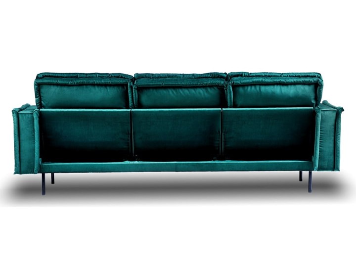 Sofa Blomma 3-osobowa welurowa z funkcją relax (NAPOLI - welur łatwoczyszczący Zielony:napoli/ZIELONY 12) Szerokość 230 cm Stała konstrukcja Głębokość 97 cm Rozkładanie Rozkładana
