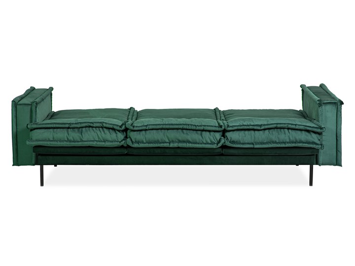 Sofa Blomma 3-osobowa welurowa z funkcją relax (NAPOLI - welur łatwoczyszczący Zielony:napoli/ZIELONY 12) Stała konstrukcja Szerokość 230 cm Głębokość 97 cm Wielkość Trzyosobowa