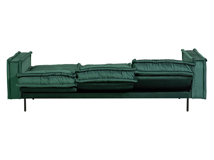 Sofa Blomma 3-osobowa welurowa z funkcją relax (NAPOLI - welur łatwoczyszczący Zielony:napoli/ZIELONY 12) Szerokość 230 cm Głębokość 97 cm Styl Skandynawski Stała konstrukcja Nóżki Na nóżkach