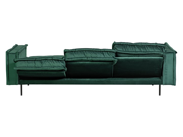 Sofa Blomma 3-osobowa welurowa z funkcją relax (NAPOLI - welur łatwoczyszczący Zielony:napoli/ZIELONY 12) Stała konstrukcja Głębokość 97 cm Szerokość 230 cm Nóżki Na nóżkach