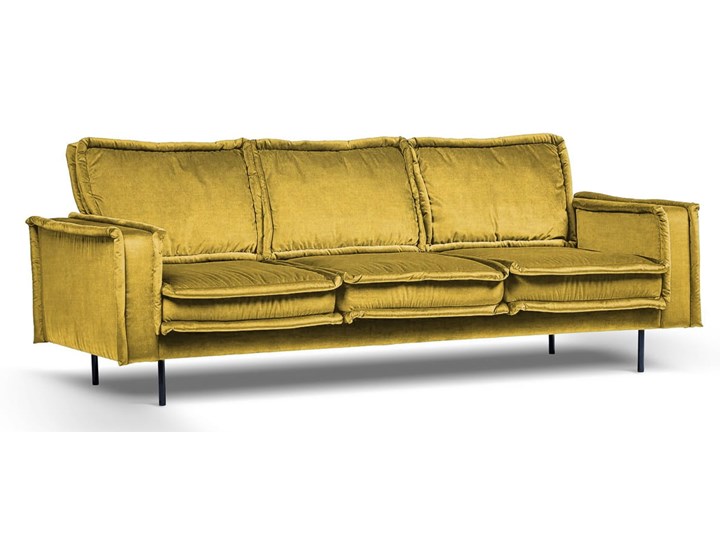 Sofa Blomma 3-osobowa welurowa z funkcją relax (NAPOLI - welur łatwoczyszczący Zielony:napoli/ZIELONY 12) Głębokość 97 cm Szerokość 230 cm Stała konstrukcja Styl Skandynawski