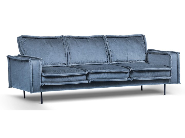 Sofa Blomma 3-osobowa welurowa z funkcją relax (NAPOLI - welur łatwoczyszczący Zielony:napoli/ZIELONY 12) Głębokość 97 cm Szerokość 230 cm Stała konstrukcja Typ Gładkie