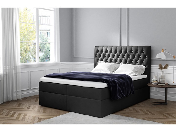 Łóżko kontynentalne 160x200 MONET / z pojemnikiem Tkanina Styl Glamour Łóżko pikowane Kategoria Łóżka do sypialni