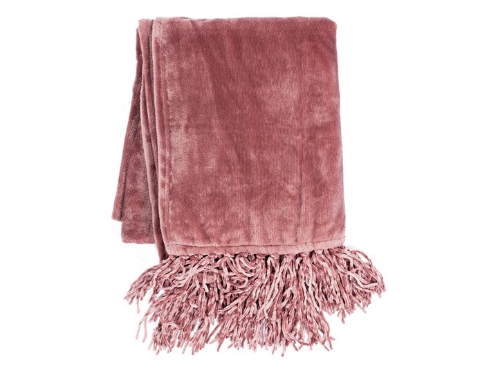 Różowy koc Tiseco Home Studio Flanelo, 170x130 cm 130x170 cm Poliester Wzór Jednolity