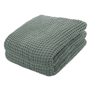 Zielona lekka bawełniana narzuta na łóżko Tiseco Home Studio, 250x260 cm