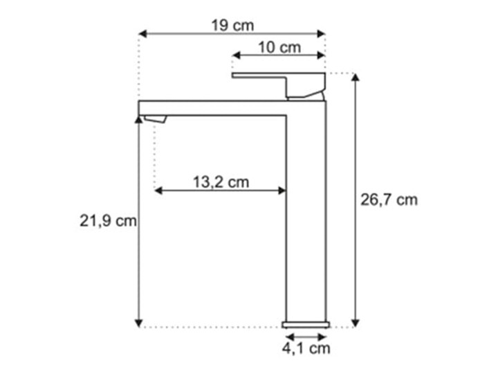 VELDMAN BATERIA UMYWALKOWA WYSOKA QUADRO BLACK Bateria stojąca Wykończenie Mosiądz