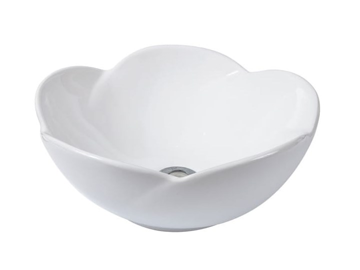 VELDMAN UMYWALKA CERAMICZNA ROSE Asymetryczne Szerokość 40 cm Nablatowe Kategoria Umywalki Meblowe Ceramika Kolor Biały