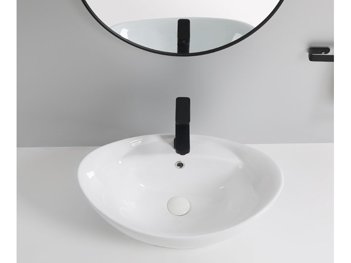 VELDMAN UMYWALKA CERAMICZNA NABLATOWA CLARA Ceramika Nablatowe Szerokość 59 cm Meblowe Kategoria Umywalki
