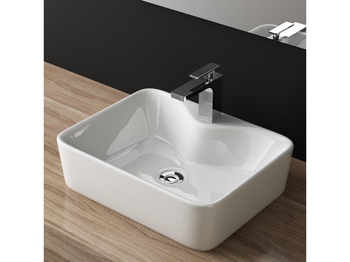 VELDMAN UMYWALKA CERAMICZNA GRACJA Nablatowe Ceramika Szerokość 49 cm Meblowe Kategoria Umywalki