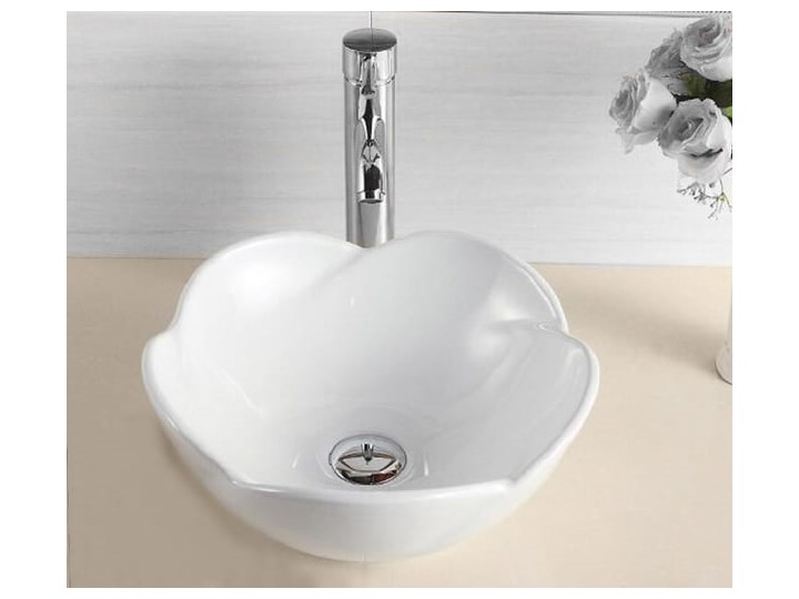 VELDMAN UMYWALKA CERAMICZNA ROSE Ceramika Meblowe Szerokość 40 cm Asymetryczne Nablatowe Kategoria Umywalki