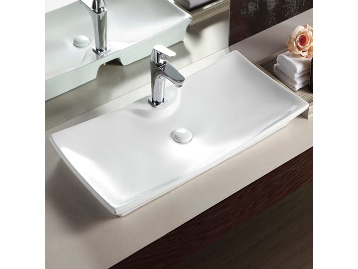 VELDMAN UMYWALKA CERAMICZNA AMADO 80cm Szerokość 80 cm Nablatowe Ceramika Meblowe Kategoria Umywalki