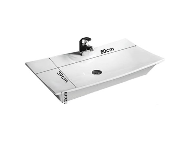 VELDMAN UMYWALKA CERAMICZNA ASTRA 80cm Nablatowe Ceramika Meblowe Szerokość 80 cm Kategoria Umywalki