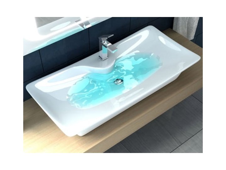 VELDMAN UMYWALKA CERAMICZNA ASTRA 80cm Ceramika Meblowe Szerokość 80 cm Nablatowe Kategoria Umywalki