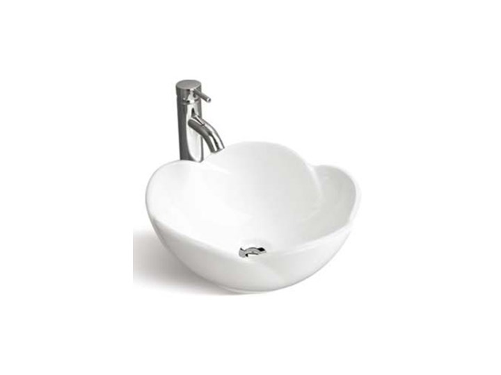 VELDMAN UMYWALKA CERAMICZNA ROSE Ceramika Szerokość 40 cm Meblowe Nablatowe Asymetryczne Kategoria Umywalki