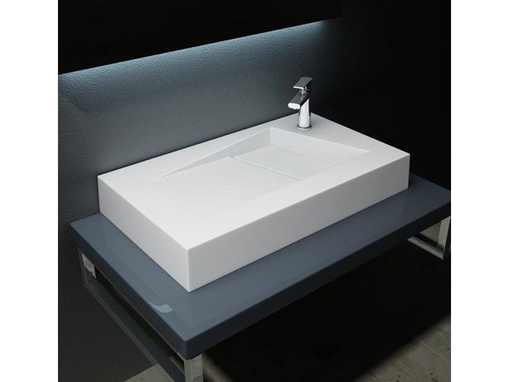 VELDMAN UMYWALKA KONGLOMERAT VINCI 80x46cm Nablatowe Podwieszane Szerokość 80 cm Kategoria Umywalki