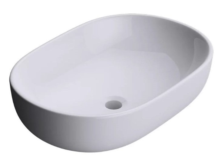 VELDMAN UMYWALKA CERAMICZNA ANNA 48X35, 59X42 Meblowe Ceramika Nablatowe Szerokość 48 cm Kategoria Umywalki