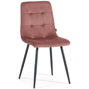 Krzesło różowe DC-6401 welur #44