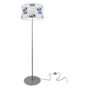 Lampa podłogowa do pokoju chłopca z abażurem
