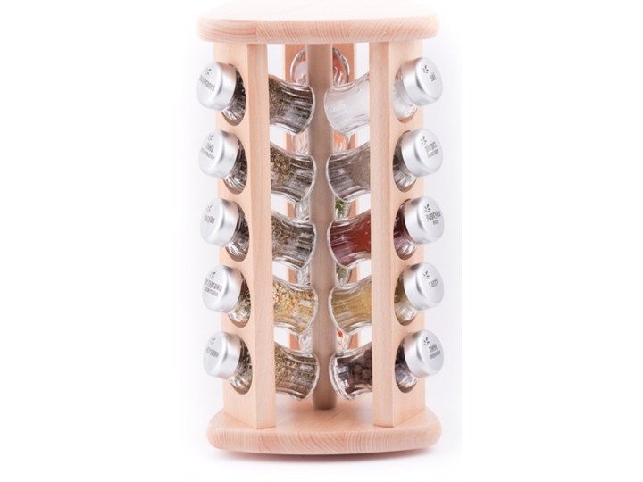 Stojak obrotowy z przyprawami 15S naturalny mat. 22506 kod: 22506