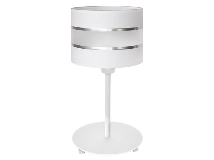Lampa stołowa HELEN 1xE27/60W/230V biała Kolor Biały Chrom Tkanina Wysokość 40 cm Tworzywo sztuczne Kategoria Lampy stołowe