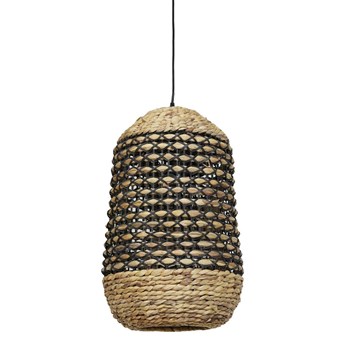 Lampa wisząca Tripoli rattan naturalny i czarny
