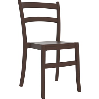 Krzesło Fiesta brązowy jasny z tworzywa