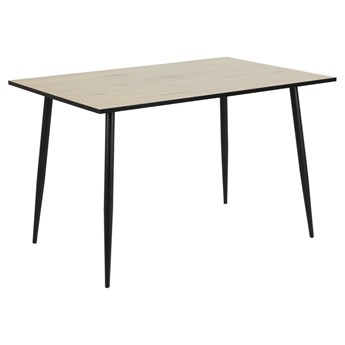 Stół Wilma 80x120 dąb/czarny nowoczesny