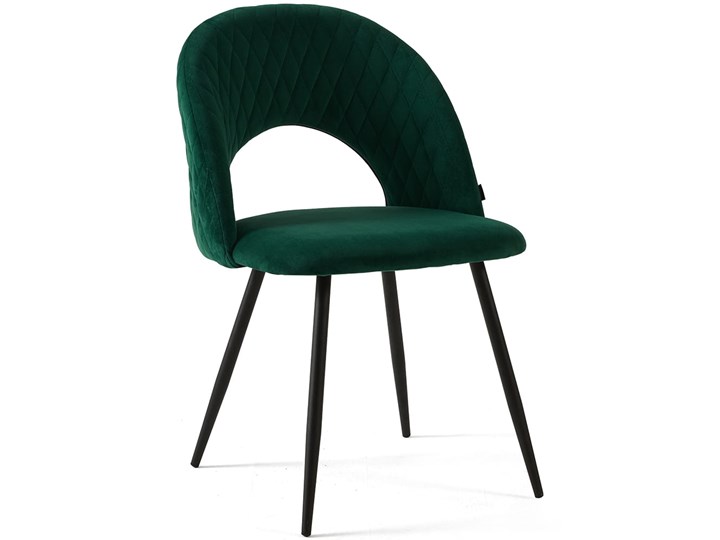 Krzesło welurowe DC-6240 zielone #56 Kolor Zielony Tapicerowane Tworzywo sztuczne Metal Tkanina Styl Nowoczesny