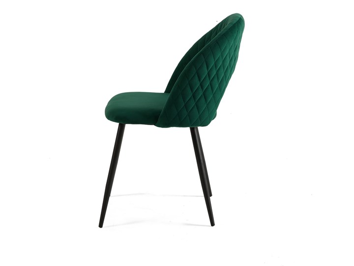 Krzesło welurowe DC-6240 zielone #56 Styl Nowoczesny Tkanina Tworzywo sztuczne Metal Tapicerowane Kolor Zielony