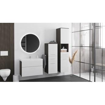 Łazienka LIPSY LED wenge / biały laminat