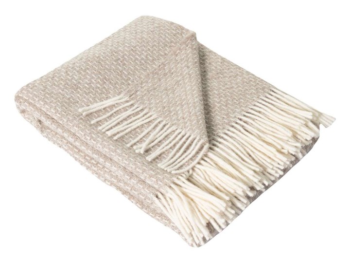 Pled Zelandia 140x200cm natural, 140 x 200 cm Koc 140x200 cm 130x180 cm Wełna Kategoria Koce i pledy