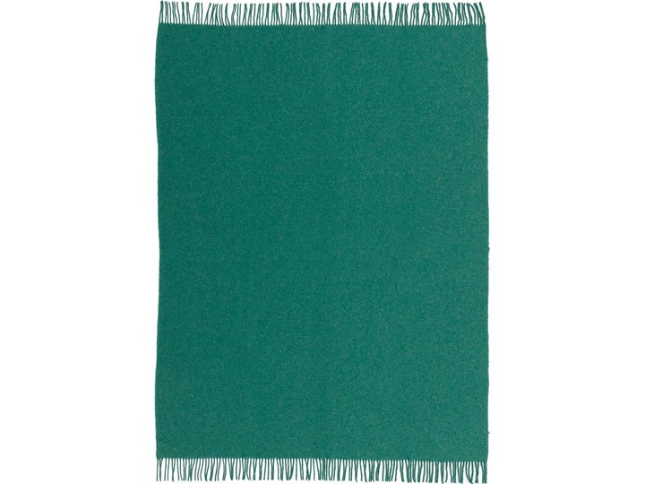 Pled Zelandia 140x200cm melange deep green, 140 x 200 cm 140x200 cm Kolor Zielony 130x180 cm Koc Wełna Kategoria Koce i pledy