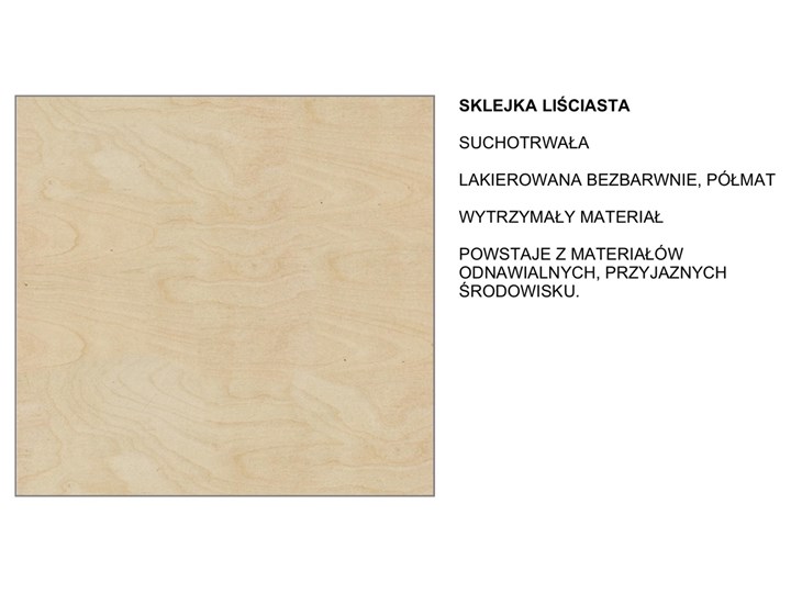 Designerski stół ze sklejki z okrągłym blatem PIN1 PRO Wysokość 100 cm Płyta MDF Drewno Szerokość 100 cm Długość 100 cm Styl Skandynawski Wysokość 75 cm Styl Nowoczesny