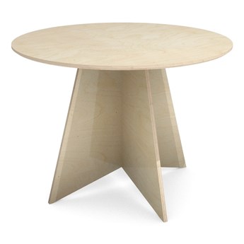 Designerski stół ze sklejki z okrągłym blatem PIN1 PRO