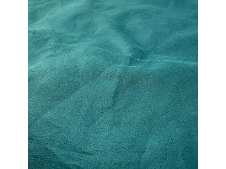 Komplet pościeli lnianej Linen 200x200cm emerald green, 200 x 200 cm/ 2 poszewki 60 x 50 cm 200x200 cm Len Kolor Zielony